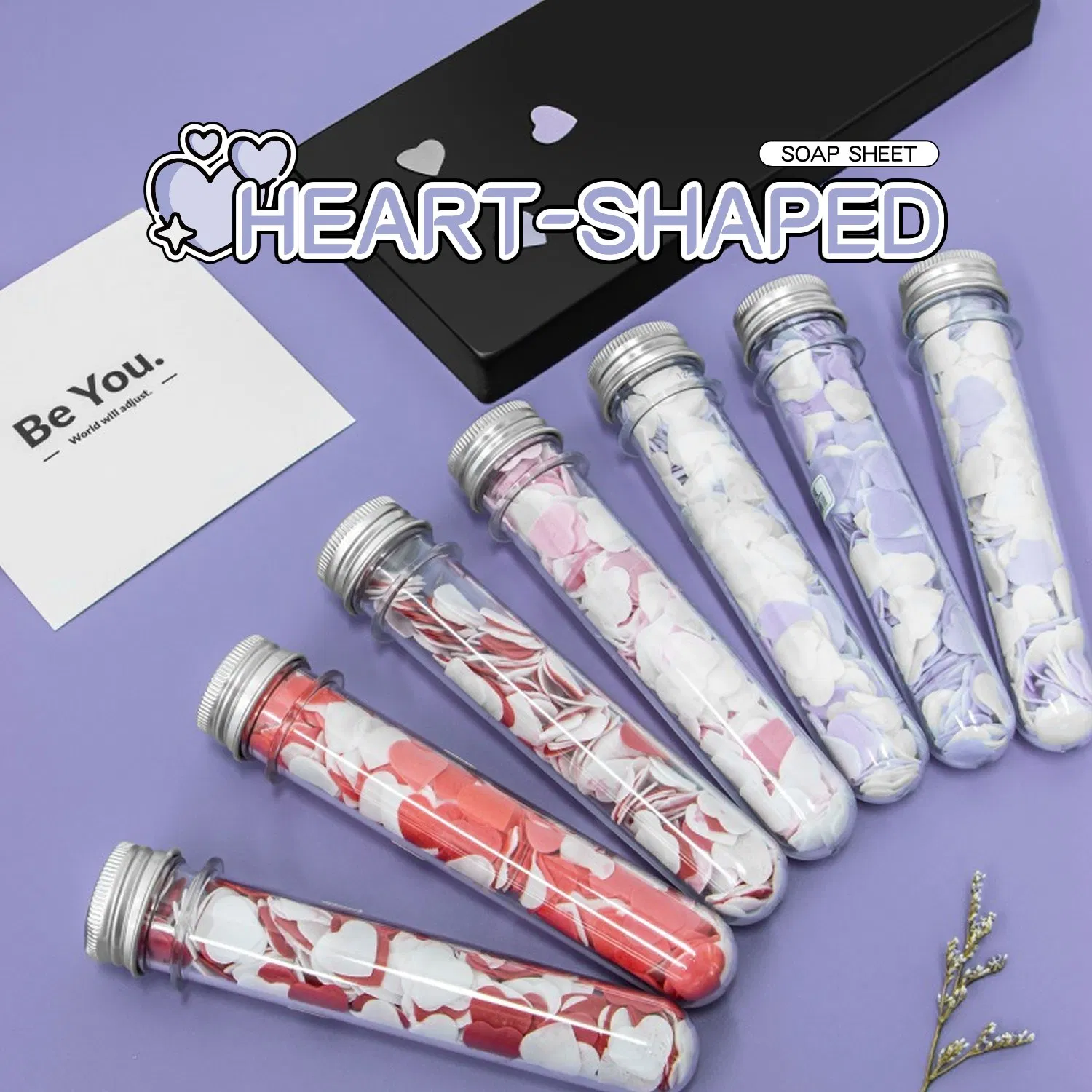 OEM Custom Disposable Handwashing Heart Shaped Soap Tablets
