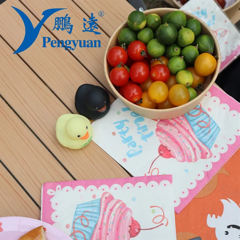 Customized Size Printed Disposable Food Napkin