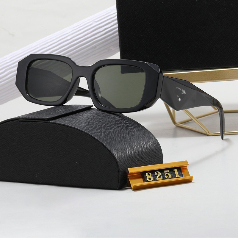 2025 Luxury Designer Hexagon Sunglasses for Women Men Custom Logo White Yellow PC Frame Acrylic Lenses Branded Sun Glasses Box