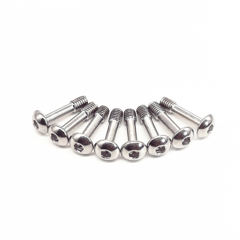 Button Head Hex Drive Half Threaded 4-40 M2 M3 M4 M5 Captive Screw