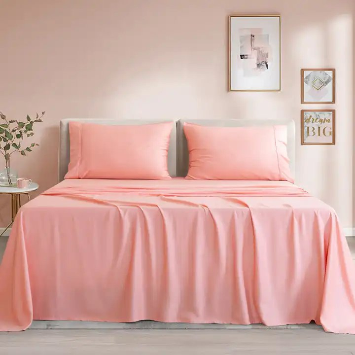 Wholesale Breathable Home Textile Luxury 4 Piece 100% Bamboo 300tc Bed Sheet