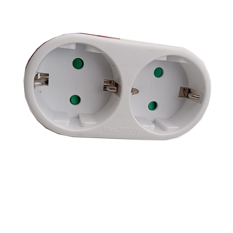 EU Standard 2 in 1 Energy Monitoring Smart Dual Socket