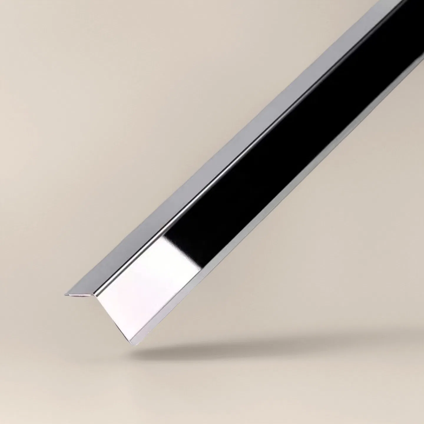 T&C L13 L-Shape PVD Color Mirror Brushed Finish Corner Edge Trim