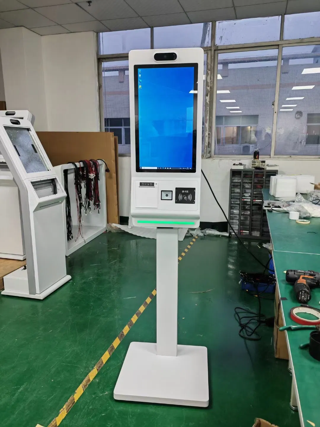 Wall Mount Touch Screen Automatic Self Service Capacitive IR Touch Screen Ordering Payment Kiosk