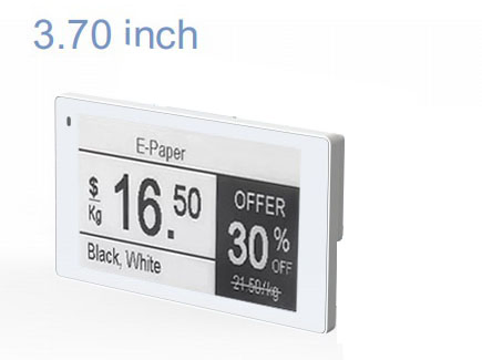 3.7" B/W E-Ink ESL Module with 2.4G SDR Wireless IP65 & Custom OEM Stm32 Risk Control Critical Timing