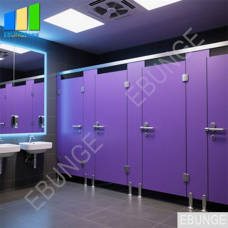 Public Toilet Partition HPL Compact Laminate Shower Cubicle for Gym