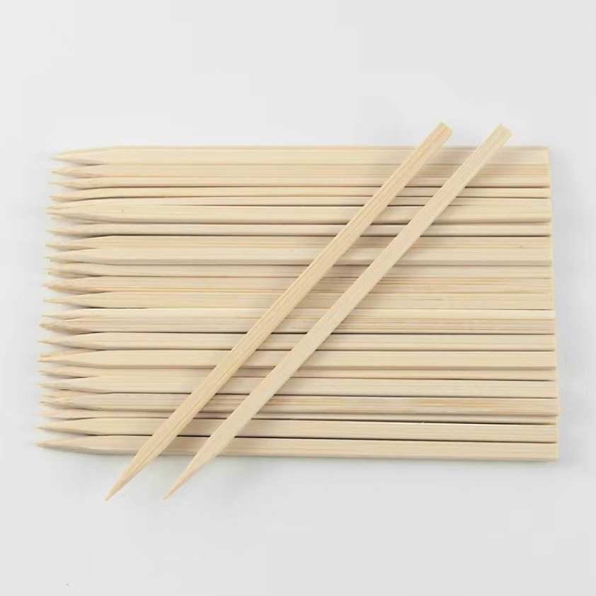Food Grade Disposable Bamboo BBQ Bamboo Skewers Grilling Sticks