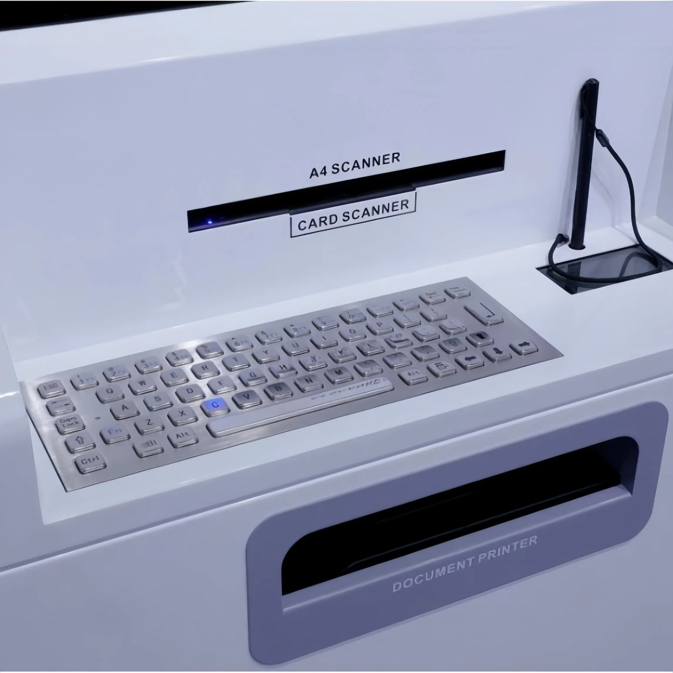 Touch Screen Library Self Service Kiosk Self Book Borrowing and Returning Machine