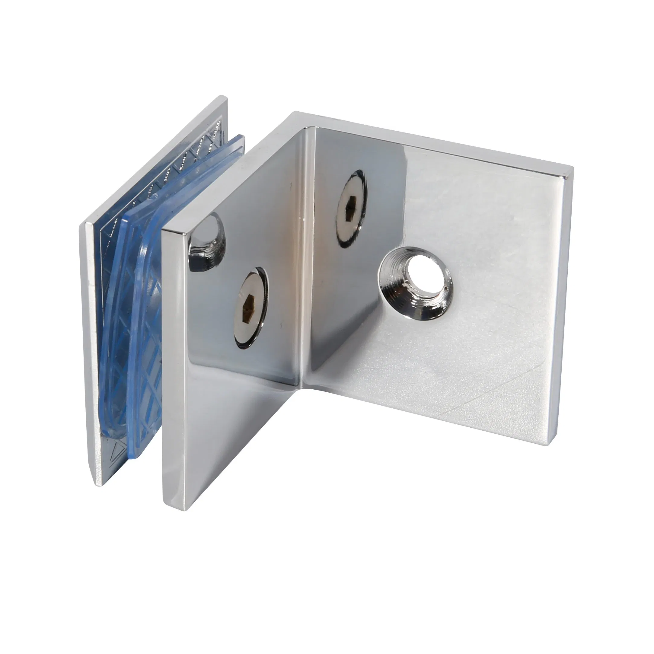 Zinc Alloy Glass Door 90 Degree Single Side Glass Clips