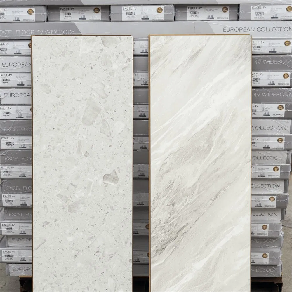 Waterproof 8mm/12mm Stone Design/Pattern High Gloss Marmor Look Stone Effect Laminate Flooring