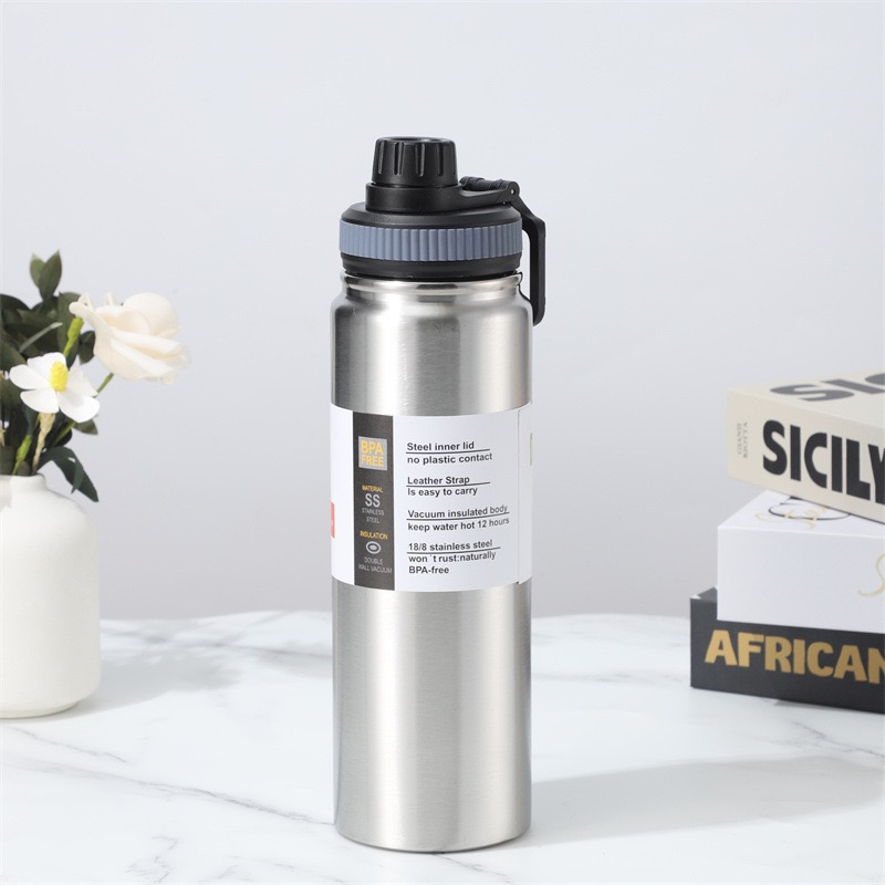 600ml Vacuum Insulation Tech Lightweight Stainless Steel Water Bottle for Cycling & Hiking