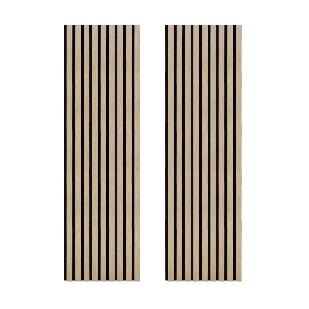 Hot Selling Soundproof Slat Wall Panels Polyster Fiber MDF Wooden Slat Acoustic Panel