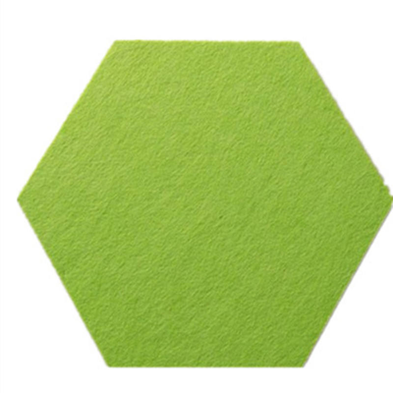 Colorful Soundproofing Wall Polyester Fiber Acoust Components Hexagon Felt Acoustic Panels Tile