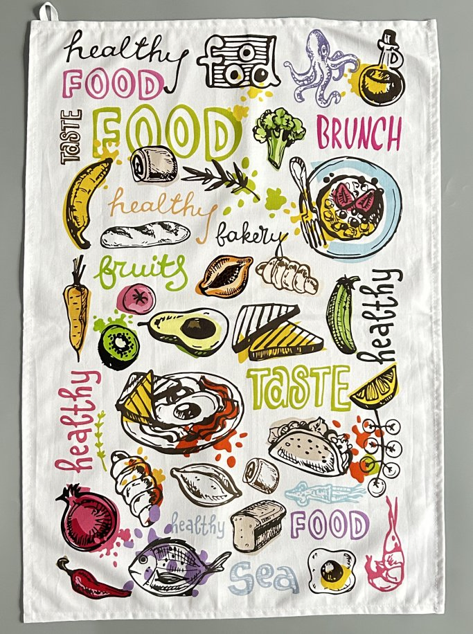 Hot Sell Custom Printed Kitchen Napkin Tea Towel