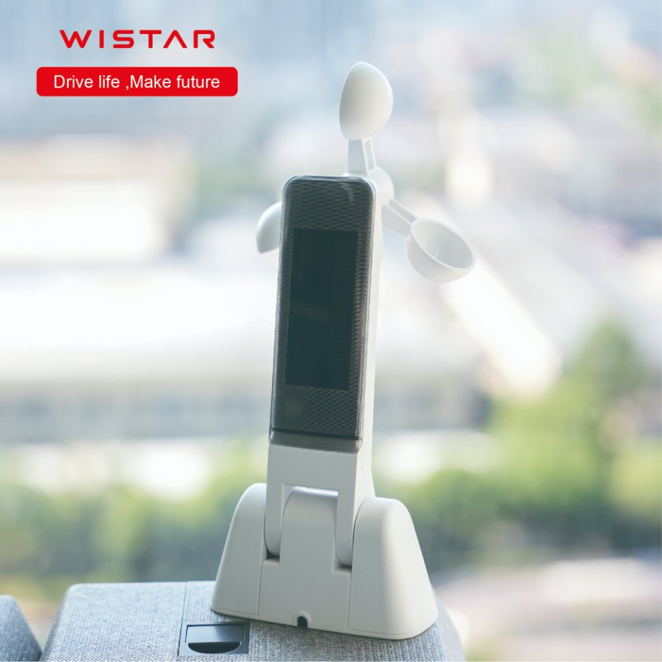 Solar-Powered Wind & Light Sensor with 433.92MHz Rolling Code (RS001)