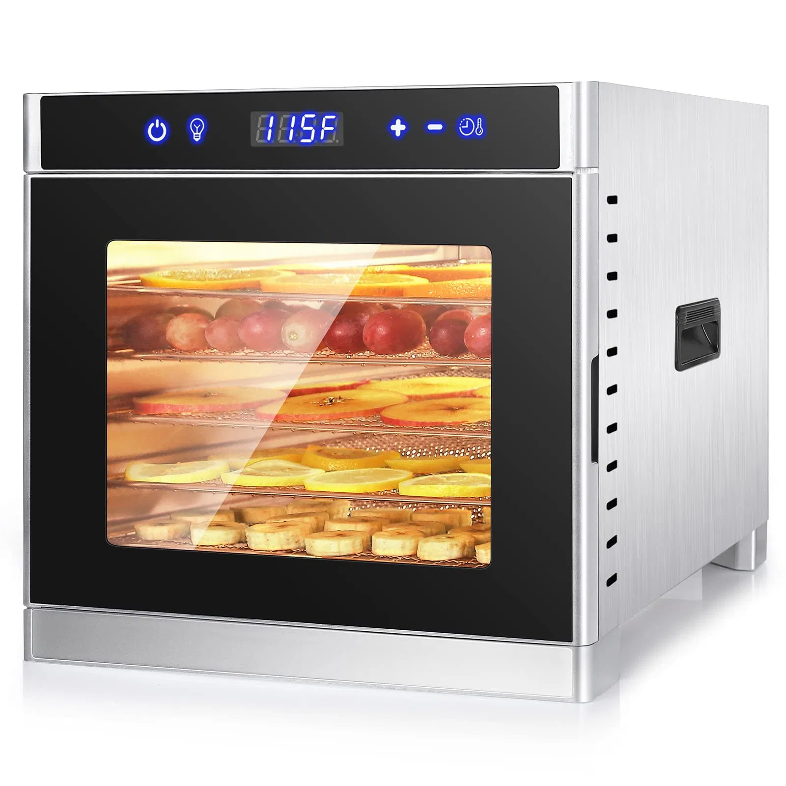 Fruit Treats Meat Durable Food-Grade Stainless Steel Dryer 8 Trays Food Dehydrators