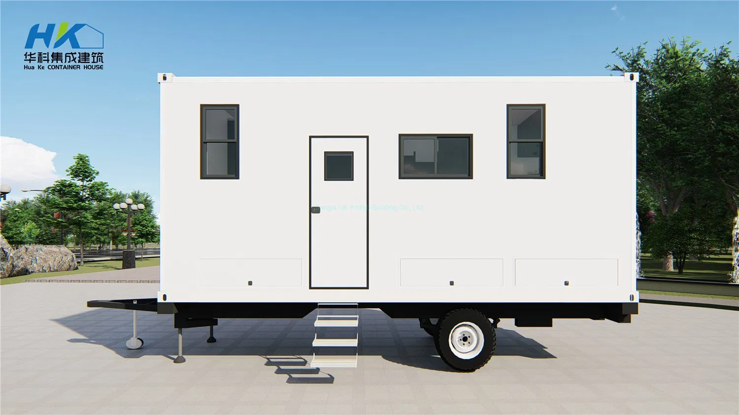 Smart Prefab Prefabricated Fiberglass Caravan Trailer House.