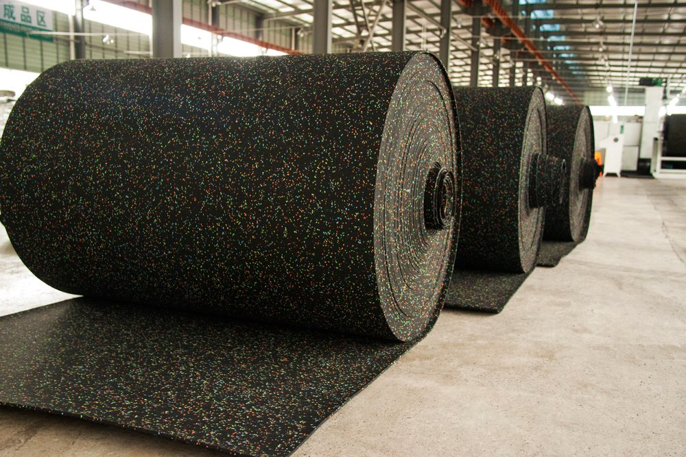 Gym Rubber Tiles/Durable Sport Floor Mat EPDM Gym Rubber Flooring Roll Wholesale Customized 3-12mm Thick Matcentralized Procurement Availablevideo