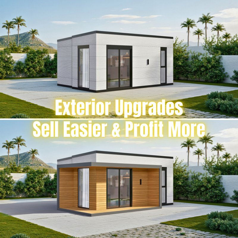 Ranzoo 3 Bedroom Folding foldable prefab portable mobile wooden House prefab modular tiny home with Affordable Shipping and Expandable Options