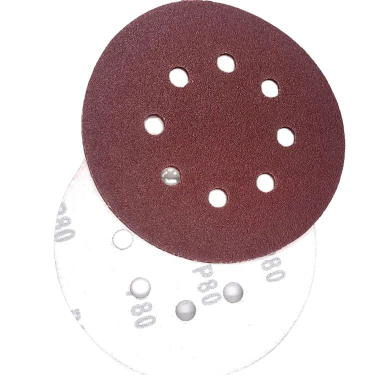 Шлифовальные диски 125 мм на липучке, зерно 120