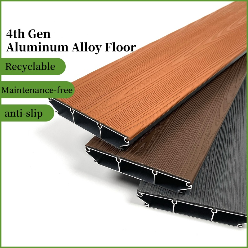 Low Maintenance Aluminum Outdoor Flooring Eco-Conscious Modern Design Style Decking
