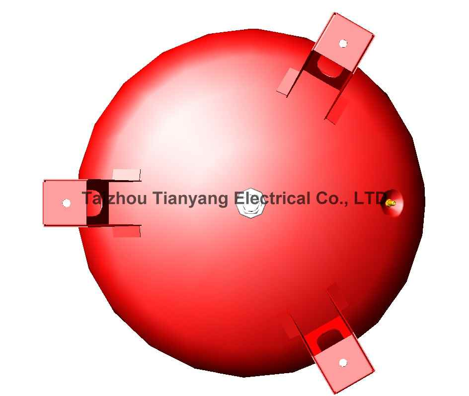 200 Litres Red Replaceable Membrane Heating Expansion Vessel with 1" Connection