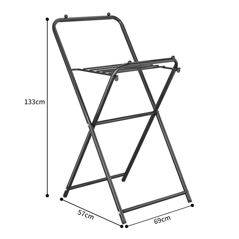 Sanipro Factory Supply Foldable Household Laundry Hanger Clothes Drying Stand Collapsible Clothing Hanging Racks