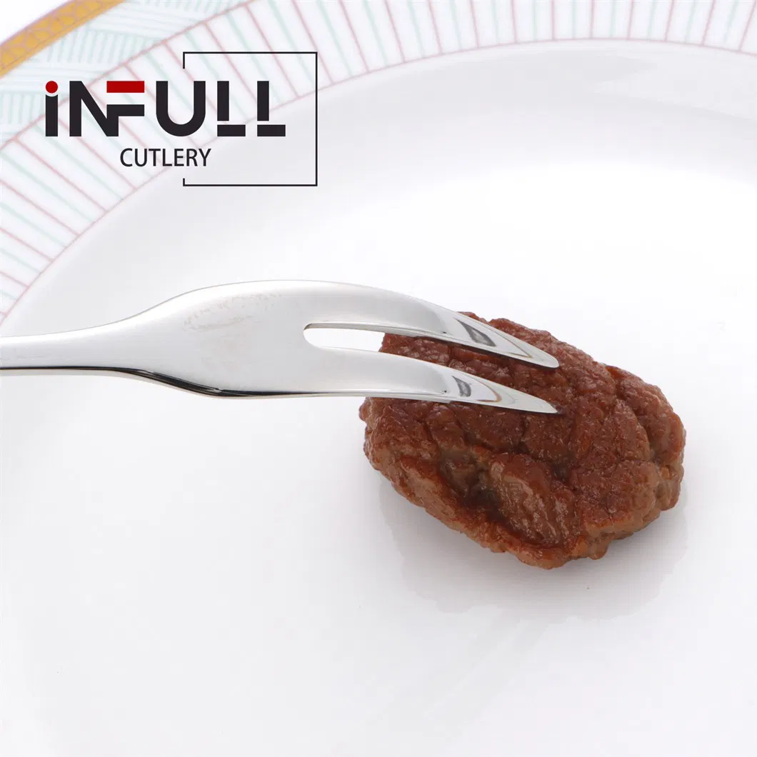 Amazon Price High Quality Stainless Steel Dessert Fork Customized Logo