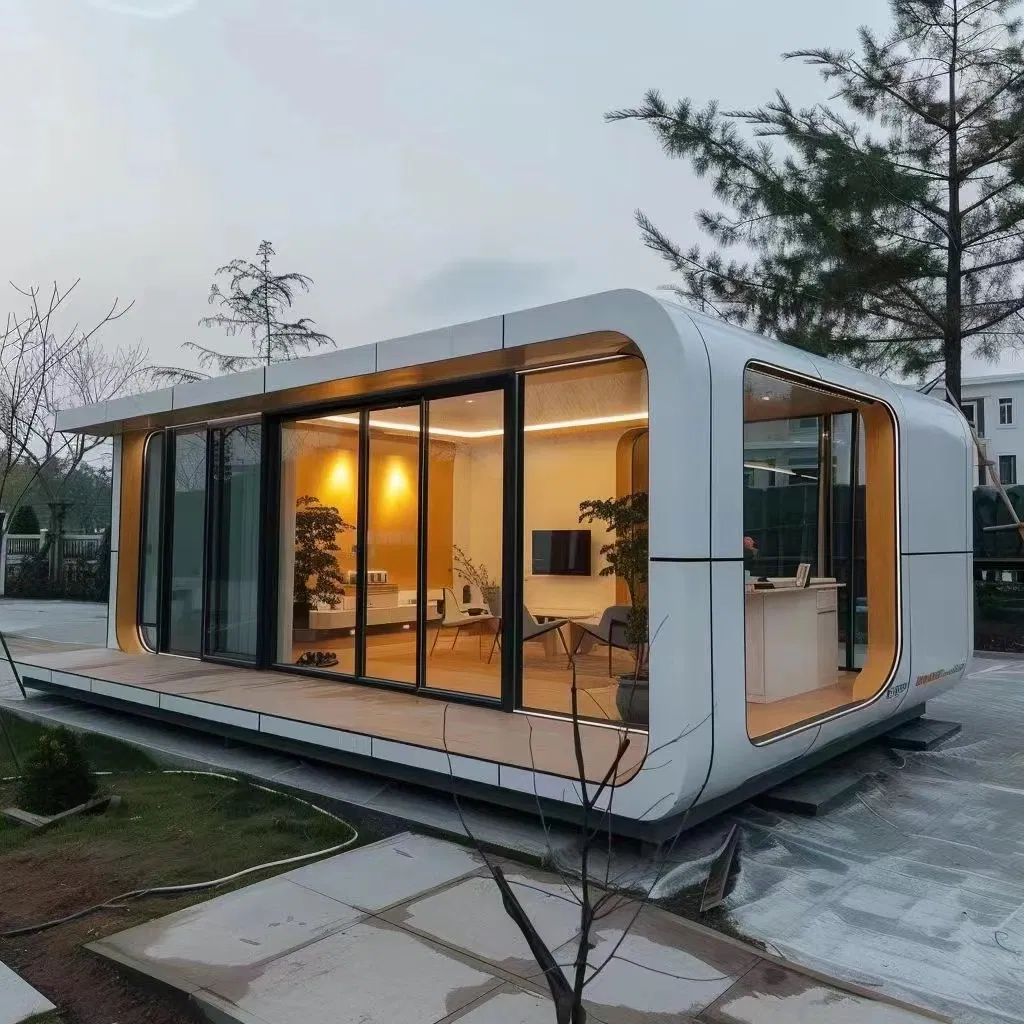 20 Feet /30 Feet /40 Feet High Strength Steel Prefabricated Hotel Capsule House Small House Apple House Factory Price Prefabricated House