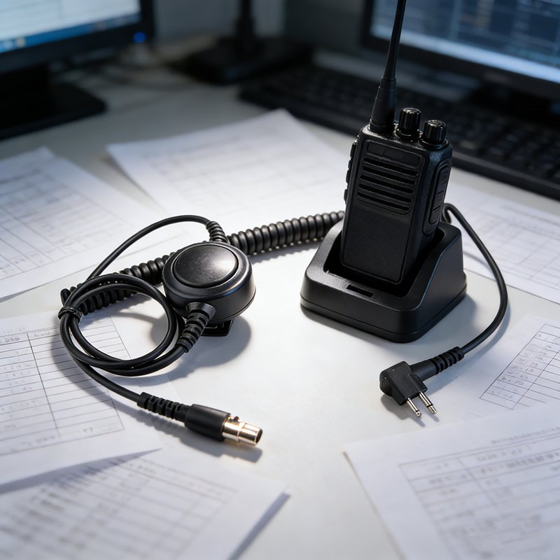 Raytalk Hy Tera Pd600 Two-Way Radio Headset Dynamic Microphone XLR5pin Cable