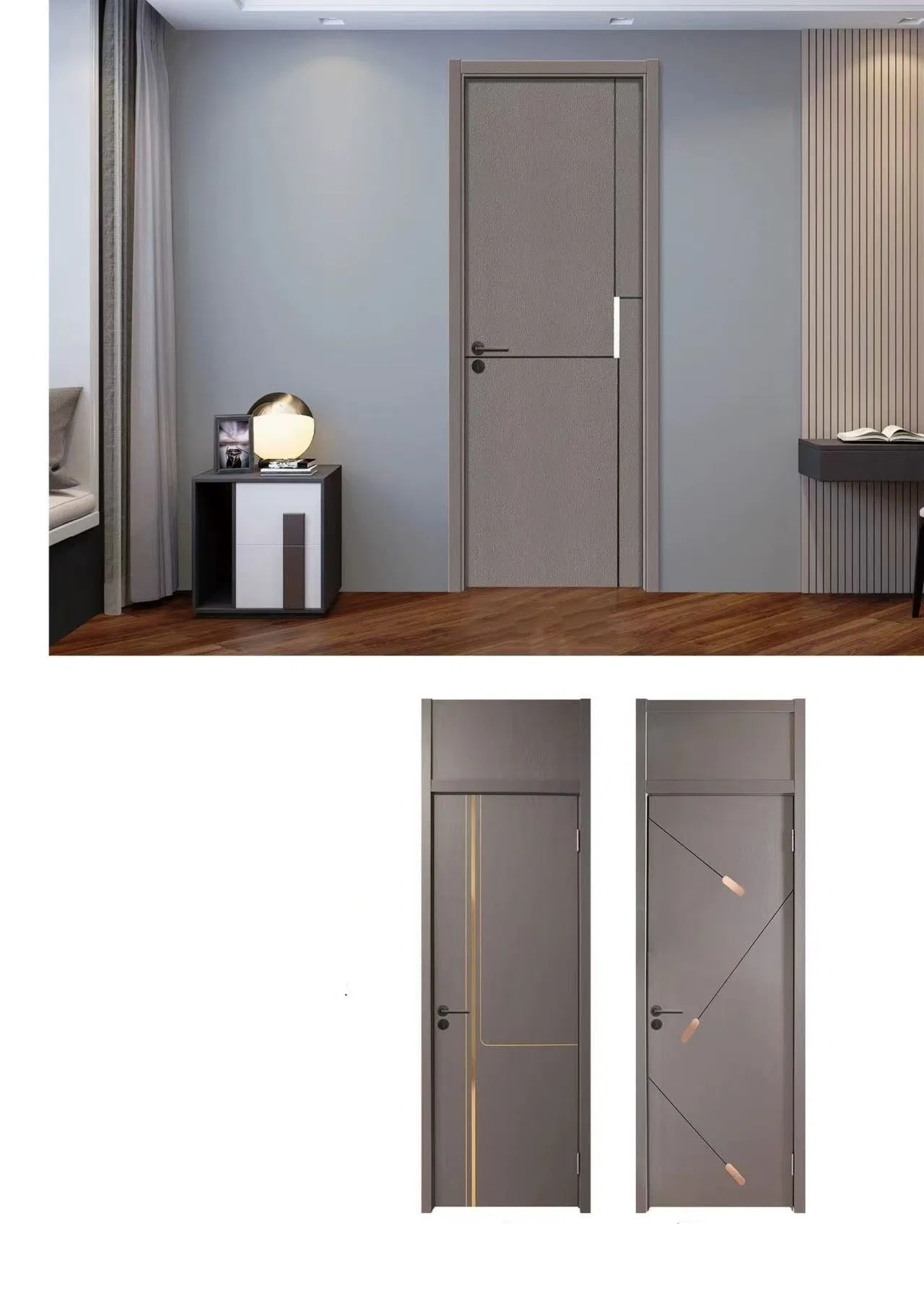 Cheap Prices Customized PVC/WPC Door for Interior Decoration