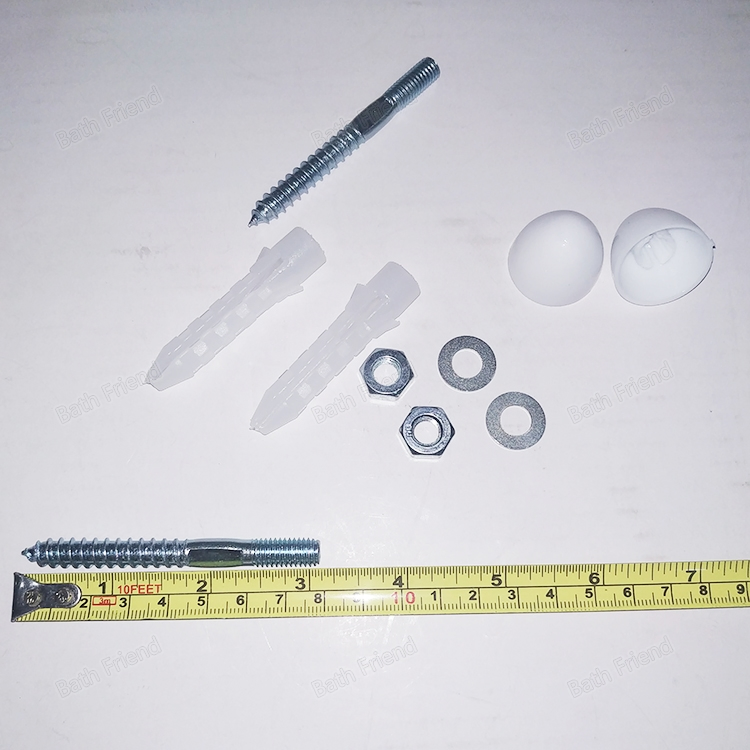 Top Quality Durable Bathrooms Fitting Kit Screw Bolts Vertical Wall Hung Wash Basin Fixing Screw Set