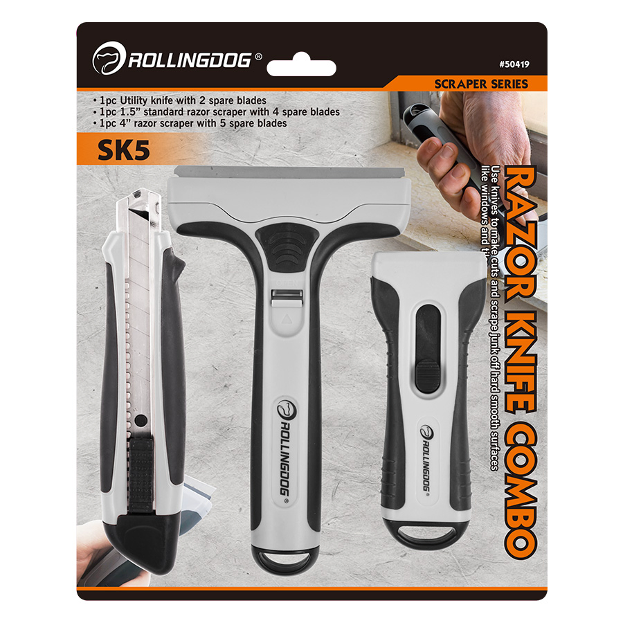 Rolingdog-PRO 50419 Razor Knife Combo Removal Clean Hand Tools