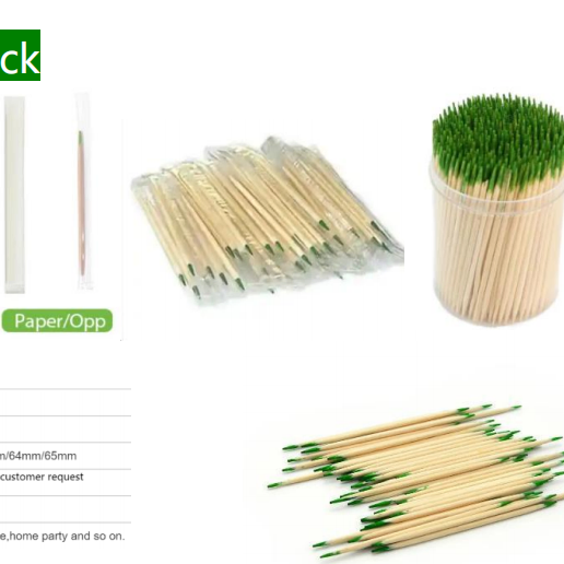High Quality Logo Environmental Protection Wood Bamboo Toothpick Copper Paper OPP Plastic Wrraped Minit Toothpick
