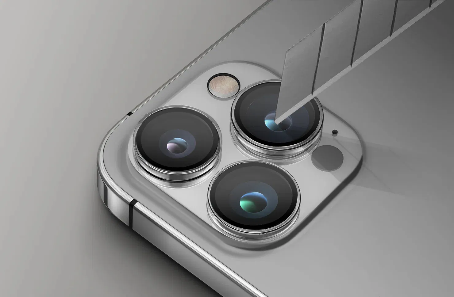 Защитное стекло на камеру iPhone 12-17 Pro Max, HD, 9H