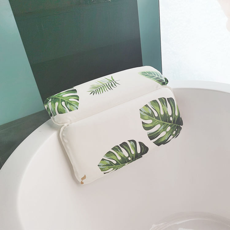 3D Bath Pillow Bath Pillow with Suction Cups Neck Pillow Bathtub