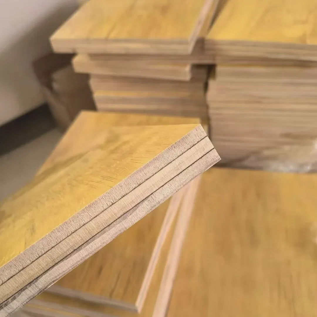 3-Layers Sandwich Pine Lumber Concrete Formwork Yellow Plywood Timber Board