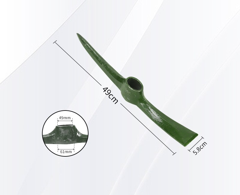 Outdoor Multifunctional Pickaxe with Hoe Mn Steel Cross Pickaxe for Digging Soil and Trees