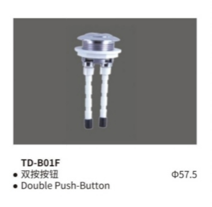 Versatile Cistern Single/Double Push-Button - Fits Round & Square Toilet Cisterns