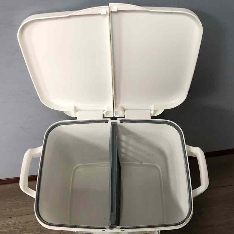 Plastic Functional Household Large Capacity Trash Cans Waste Bins Classified Kitchen Trash Basket Folding Garbage Trash Can