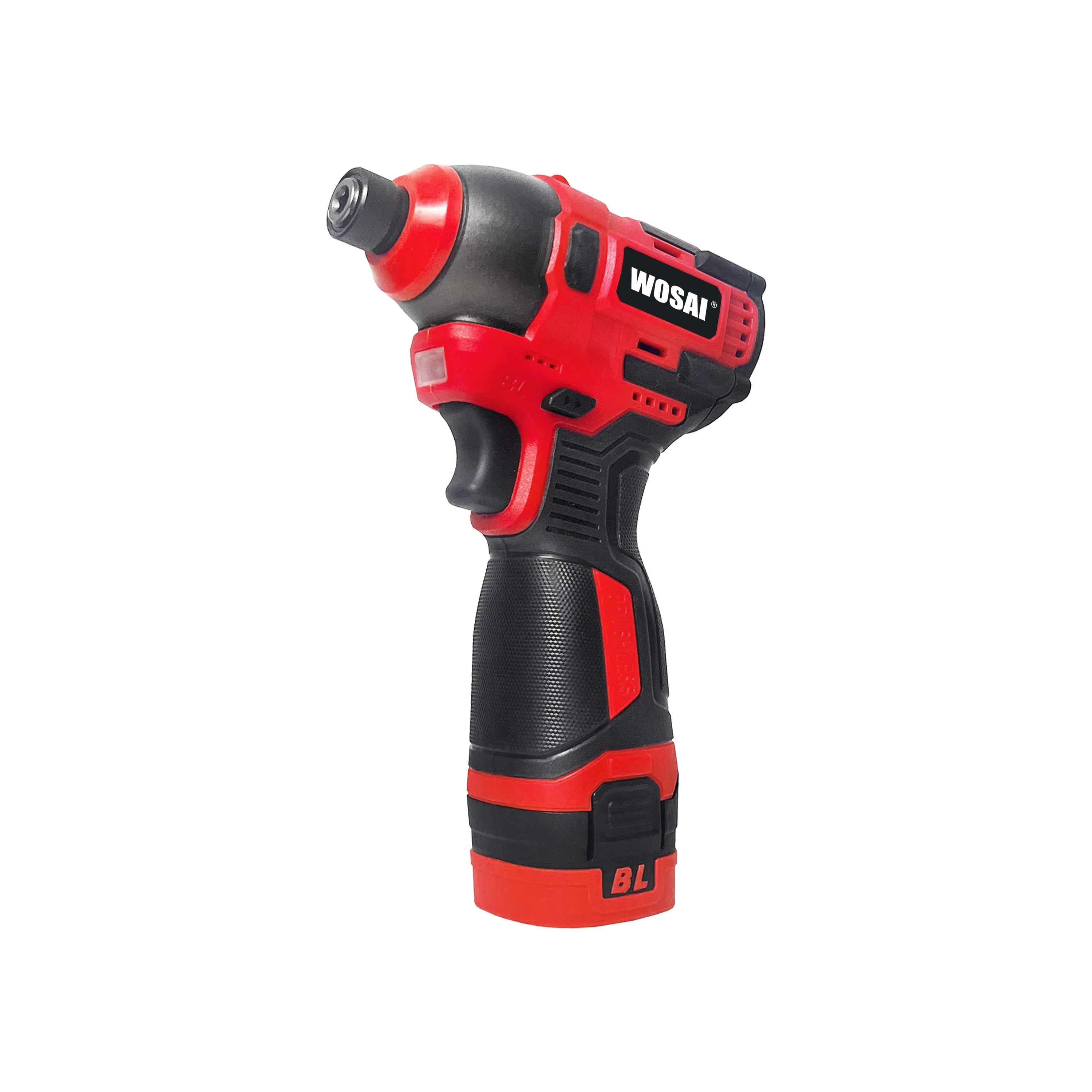 Wosai High Efficiency Red 20V 120nm Torque Mini Small Size Cordless Impact Power Brushless Wrench Screwdriver