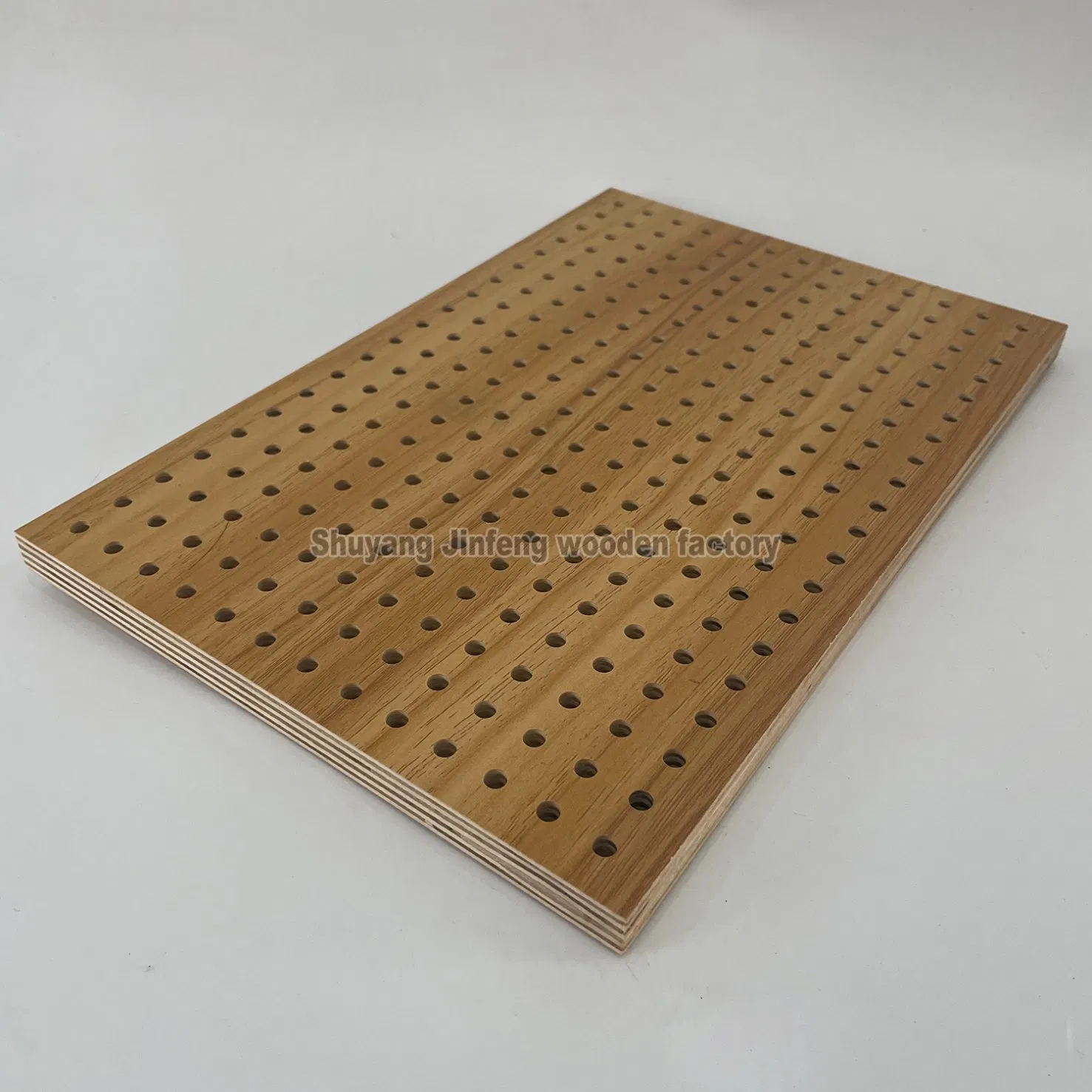 Noise Absorbing Material Soundproof Board Wooden Perforated Acoustic Panel