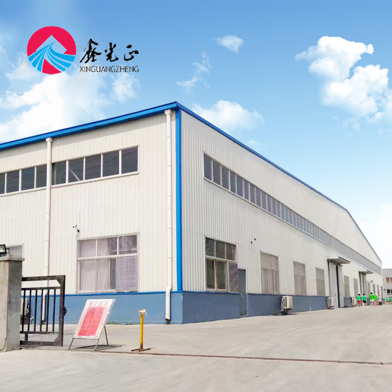 Easy Build Large Span Steel Frame Storage Building Steel Construction Warehouse Metal Shop with Porch