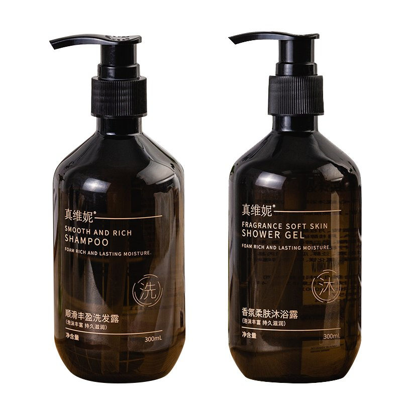 PE Bottle for Unisex Adults Hotel Amenities 300ml Shampoo