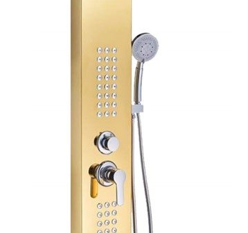 Ec-1016 Golden Shower Panel Column Towers Stainless Steel Wall Mount Shower Panel