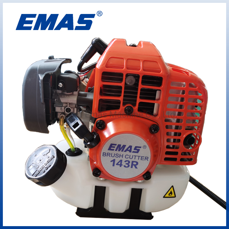 Emas 41.5cc Professional 2-Stroke Petrol Brush Cutter 143r Garden Grass Cutter with All Spare Parts
