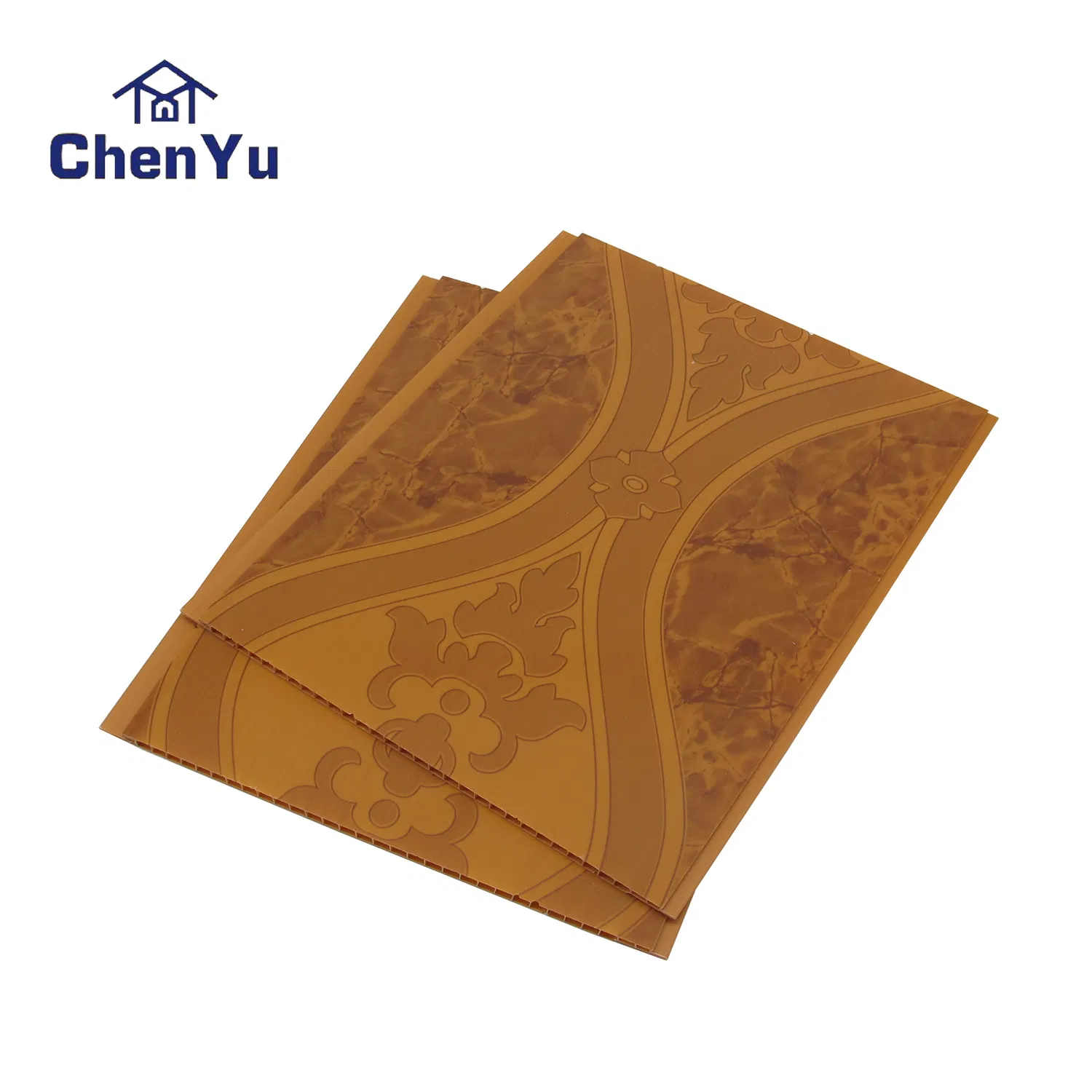 China Real Factory Lowest Price Buy Cheap Wooden Color Laminate UV PVC Wall Panel Pure White Grey Silver Line High Glossy Print PVC Ceiling Panel Tile