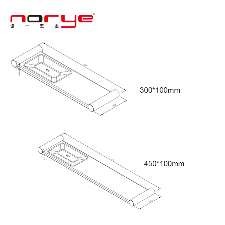 Мыльница круглая настенная из нержавеющей стали