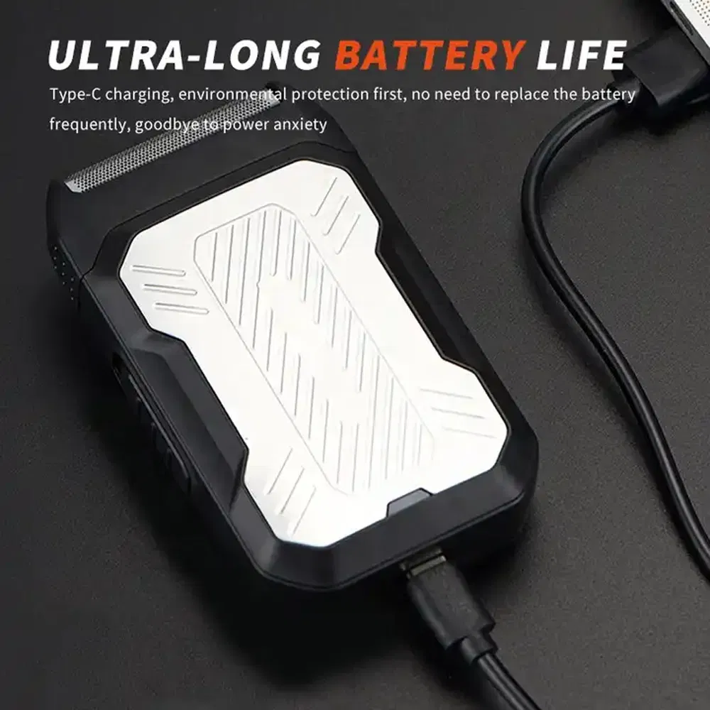 Rechargeable Travel Portable Electric Shaver for Man USB Charging Men's Shaver with Pop Trimmer