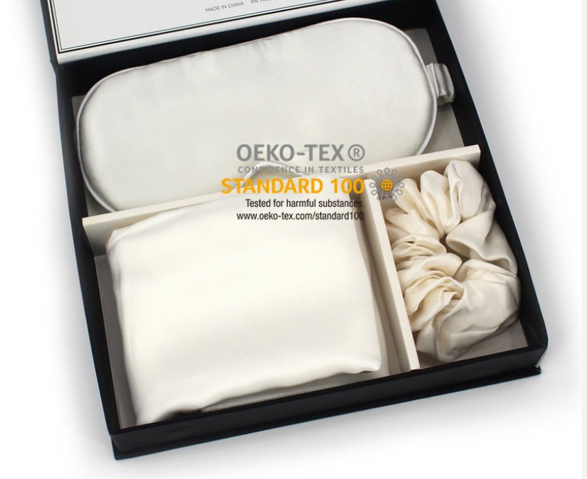 Hot Selling Wholesale Customized High Quality Silk Pillowcase 25mm 22mm 19mm 100% Natural Mulberry Raw Silk 6A Grade Silk Fabric Pillowcase for Sleeping